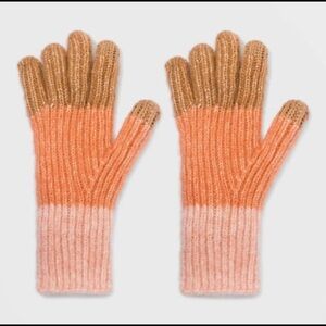 NWT A New Day pinkish brown fuzzy stylish gloves